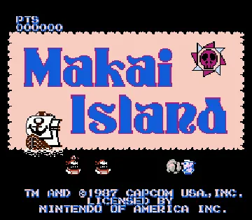 Makai Island (USA) (Proto) screen shot title